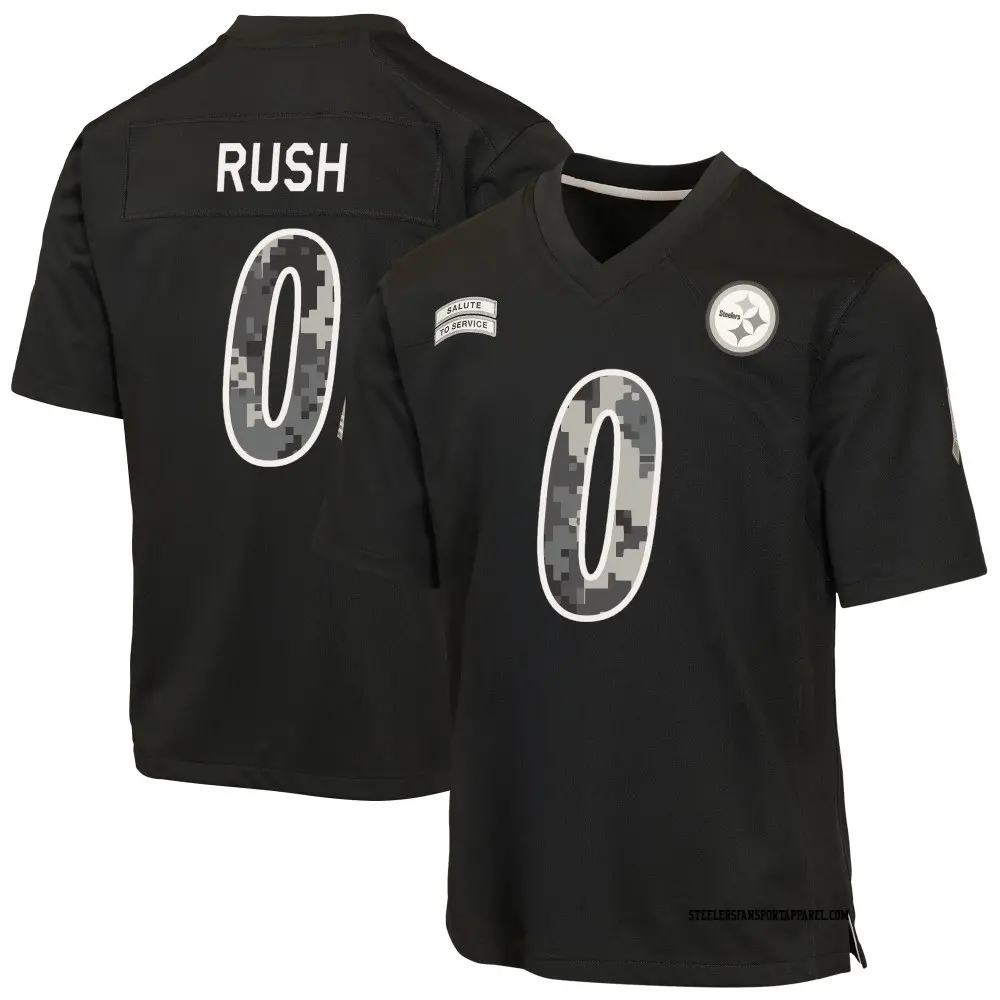 Game Black Men's Darius Rush Pittsburgh Steelers 2026 Salute to Service Jersey